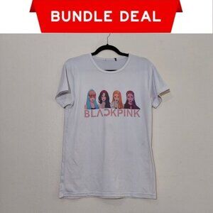 🌺 Bundle Only 🌺 Blackpink Women's T-Shirt Short Sleeves - Large
